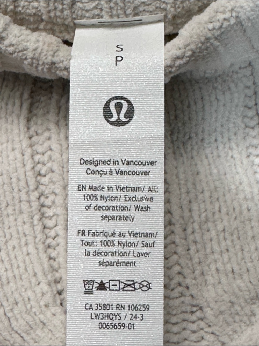 NWT Lululemon Cable-Knit Oversized Crewneck Sweater Bone Size S - Picture 6 of 13